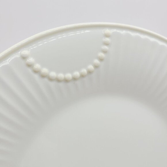 Lenox Butlers Pantry Off White Embossed Luncheon Salad Plate 9" Diameter Mint - Picture 2 of 8